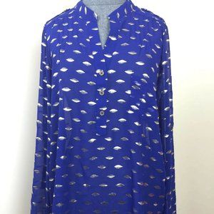 Alice Blue Lucio Henley Stitch Fix Blouse